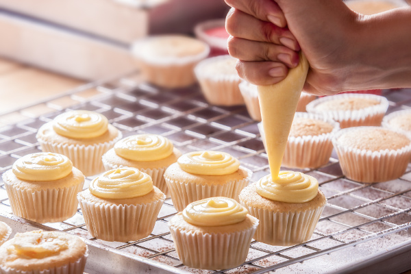 vanilkový cupcake